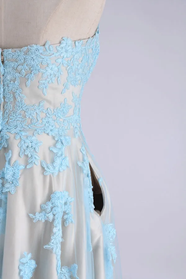 2024 Cocktail Dresses Sweetheart A-Line Tulle With P929KDLY