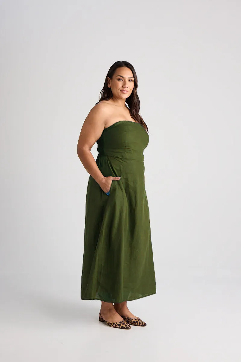 Aerin - Dress - Long - Olive