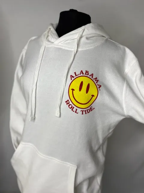 Alabama Smiley Face Fleece Hoodie