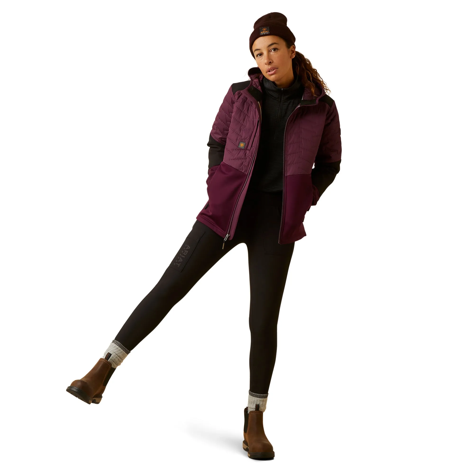 Ariat Ladies Rebar Cloud 9 Insulated Potent Purple Jacket 10046573