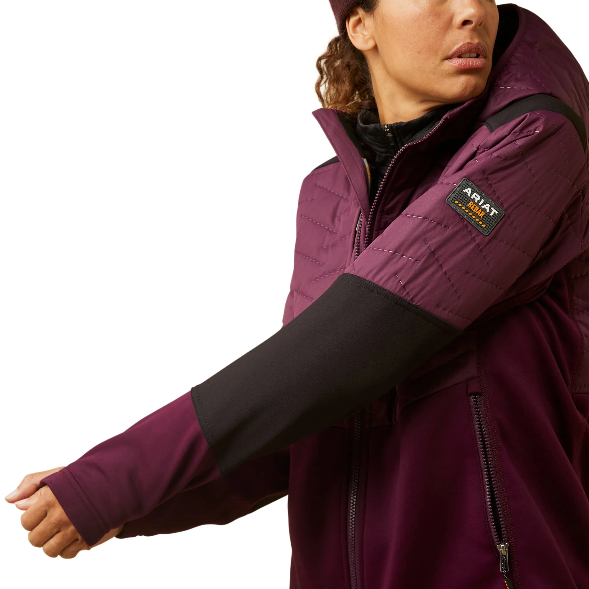 Ariat Ladies Rebar Cloud 9 Insulated Potent Purple Jacket 10046573
