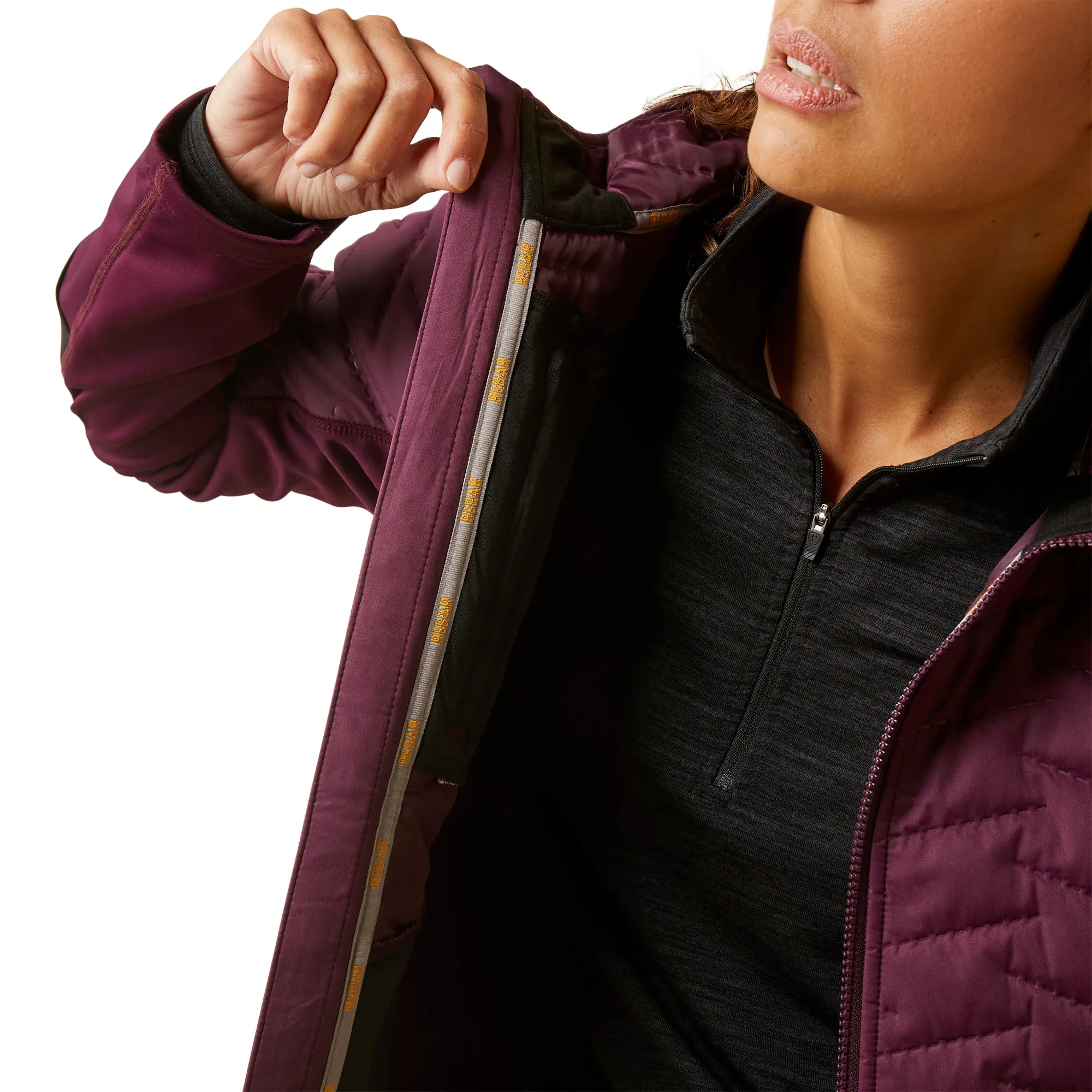 Ariat Ladies Rebar Cloud 9 Insulated Potent Purple Jacket 10046573
