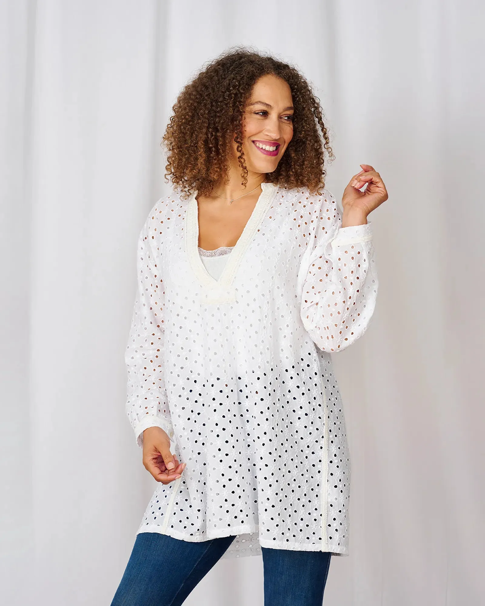 Athena Tunic - White