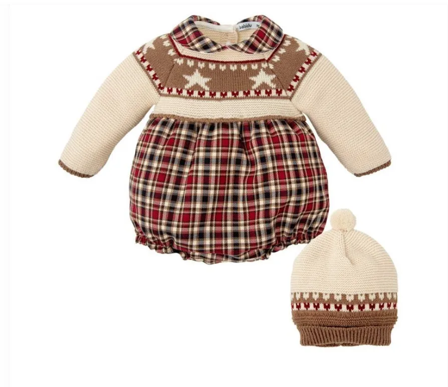 Babidu - Two piece Romper Set with Hat