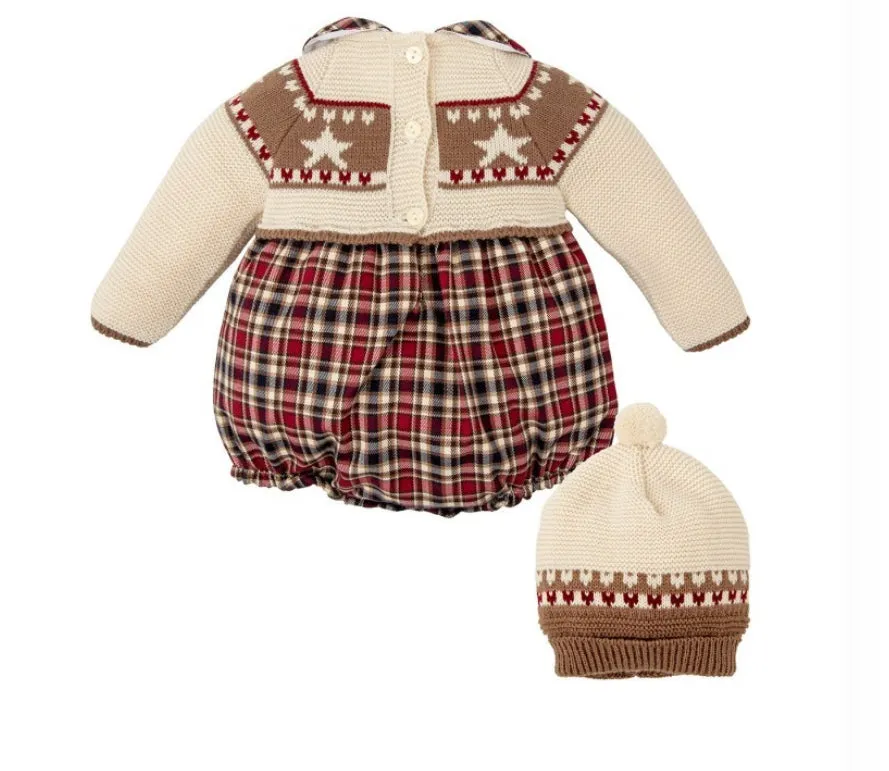 Babidu - Two piece Romper Set with Hat