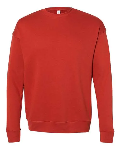 BELLA   CANVAS Sponge Fleece Drop Shoulder Crewneck Sweatshirt 3945 Black