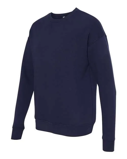 BELLA   CANVAS Sponge Fleece Drop Shoulder Crewneck Sweatshirt 3945 Navy