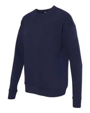 BELLA   CANVAS Sponge Fleece Drop Shoulder Crewneck Sweatshirt 3945 Navy