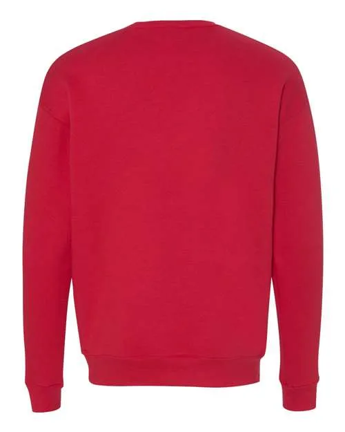 BELLA   CANVAS Sponge Fleece Drop Shoulder Crewneck Sweatshirt 3945 Pink