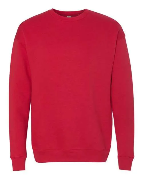 BELLA   CANVAS Sponge Fleece Drop Shoulder Crewneck Sweatshirt 3945 Pink