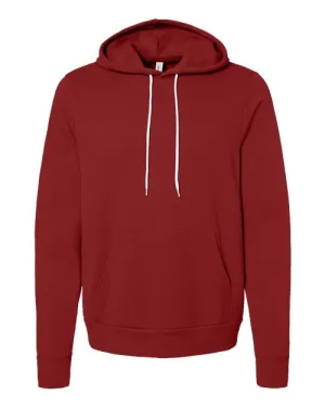 BELLA   CANVAS Sponge Fleece Hoodie 3719 Cardinal