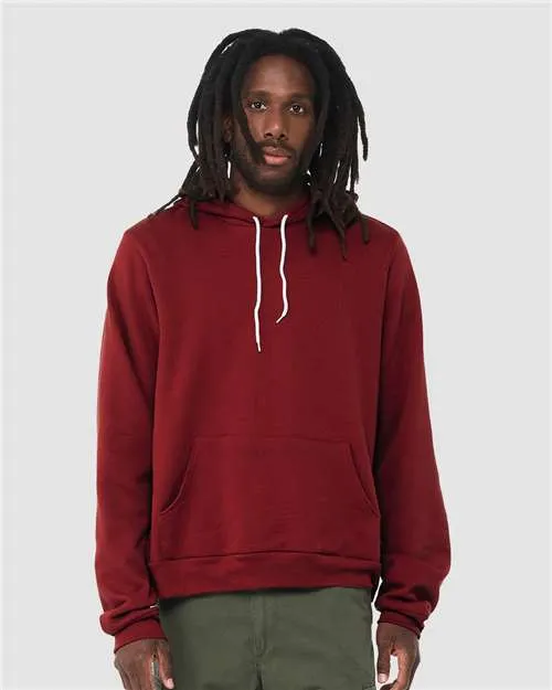 BELLA   CANVAS Sponge Fleece Hoodie 3719 Cardinal