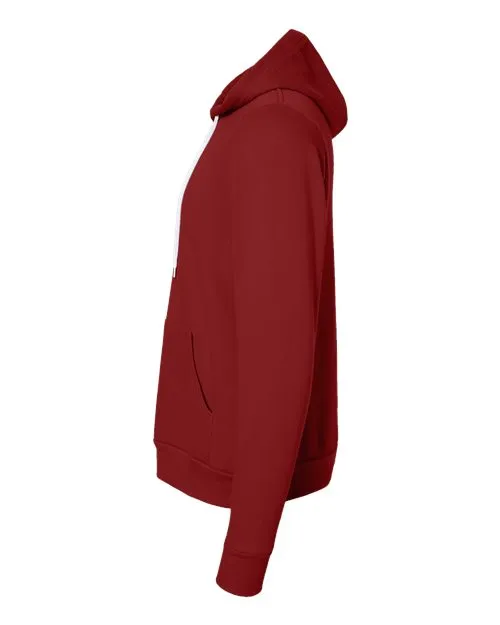 BELLA   CANVAS Sponge Fleece Hoodie 3719 Cardinal