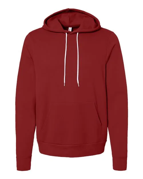 BELLA   CANVAS Sponge Fleece Hoodie 3719 Cardinal