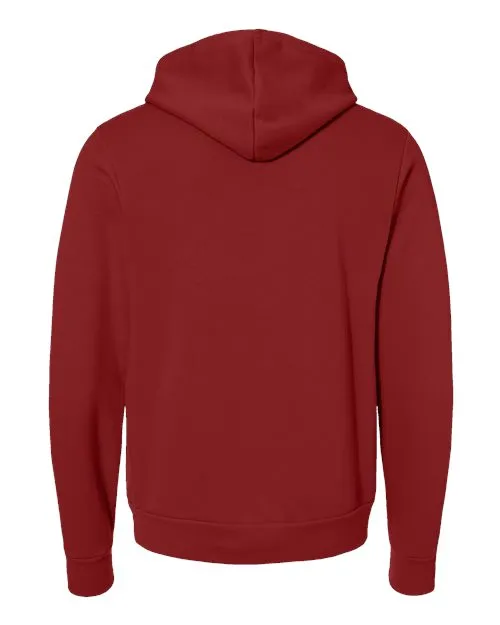 BELLA   CANVAS Sponge Fleece Hoodie 3719 Cardinal