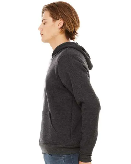 BELLA   CANVAS Sponge Fleece Hoodie 3719 Dark Grey Heather