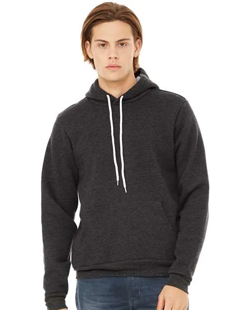 BELLA   CANVAS Sponge Fleece Hoodie 3719 Dark Grey Heather