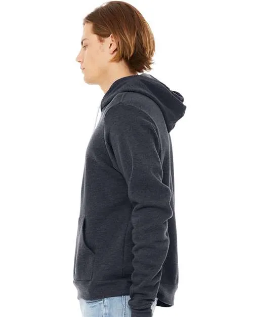 BELLA   CANVAS Sponge Fleece Hoodie 3719 Heather Navy