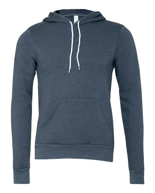 BELLA   CANVAS Sponge Fleece Hoodie 3719 Heather Navy