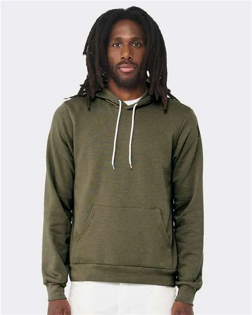 BELLA   CANVAS Sponge Fleece Hoodie 3719 Heather Navy