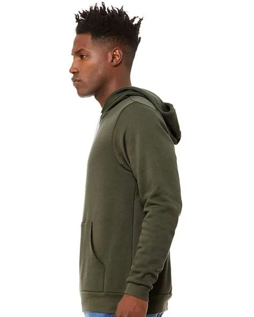 BELLA   CANVAS Sponge Fleece Hoodie 3719 Military Green