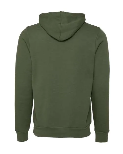 BELLA   CANVAS Sponge Fleece Hoodie 3719 Military Green