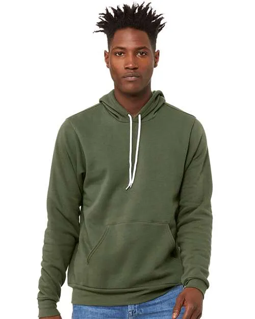 BELLA   CANVAS Sponge Fleece Hoodie 3719 Military Green