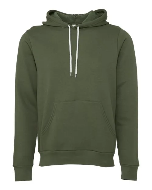 BELLA   CANVAS Sponge Fleece Hoodie 3719 Military Green