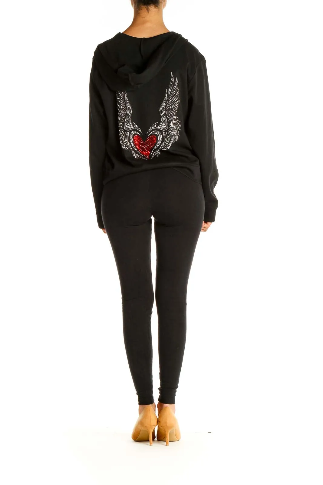 Black Jacket with Bedazzled Back