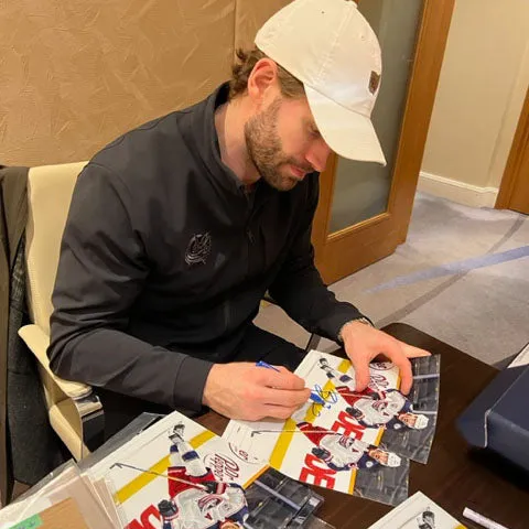 Boone Jenner Autographed Columbus Blue Jackets Replica Jersey
