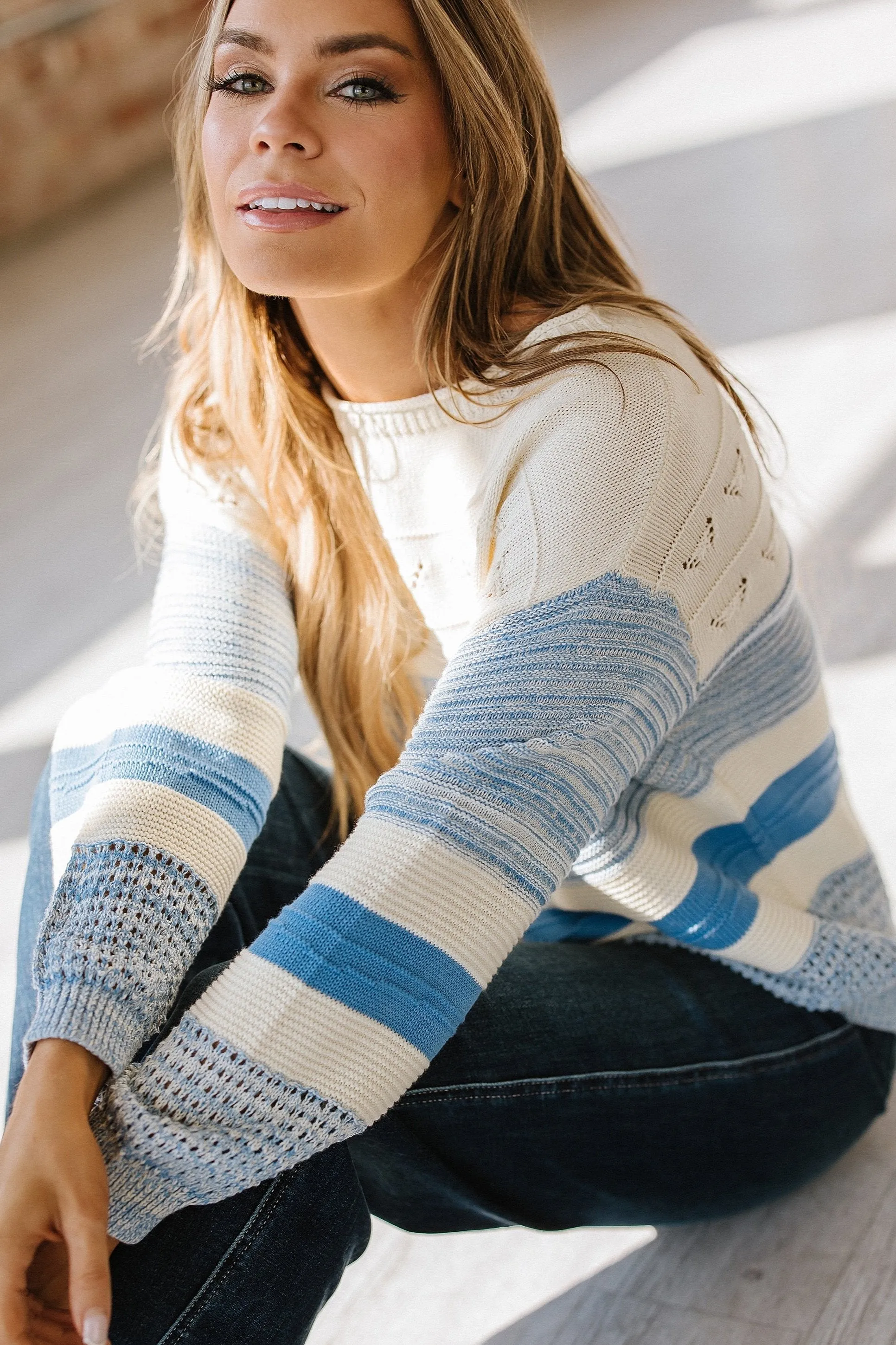 Carrie Hollow Puff Sleeve Sweater | S-XL| PRE ORDER