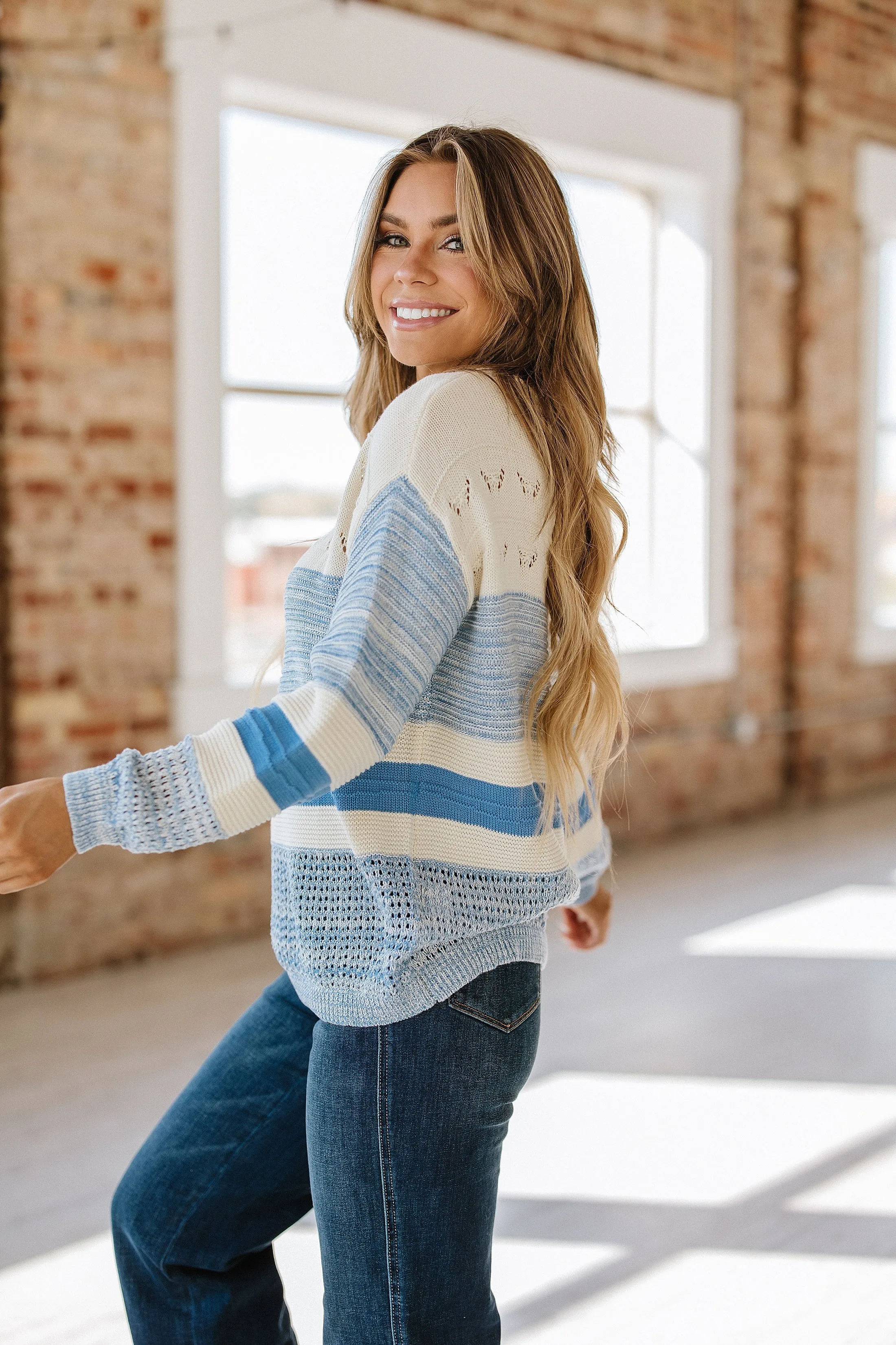 Carrie Hollow Puff Sleeve Sweater | S-XL| PRE ORDER