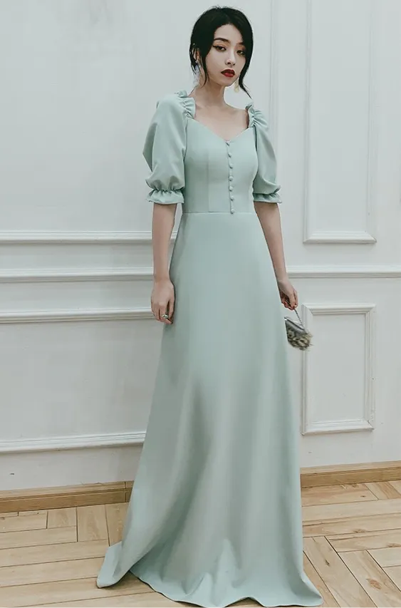 Chic fashion prom bridesmaids semi formal party homecoming dress 2021