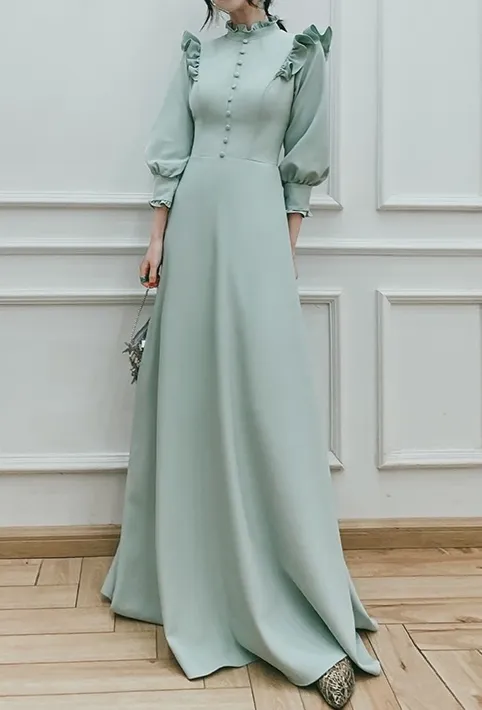 Chic fashion prom bridesmaids semi formal party homecoming dress 2021