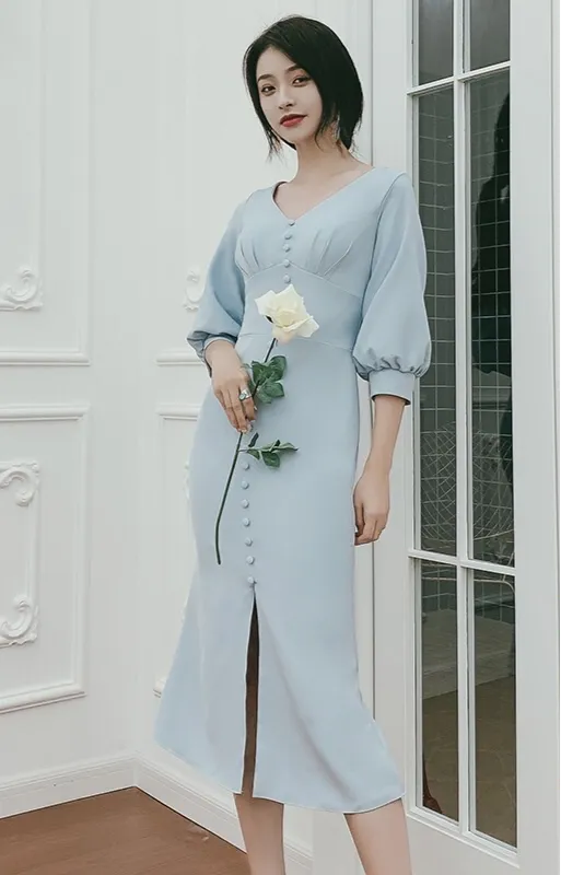 Chic fashion prom bridesmaids semi formal party homecoming dress 2021