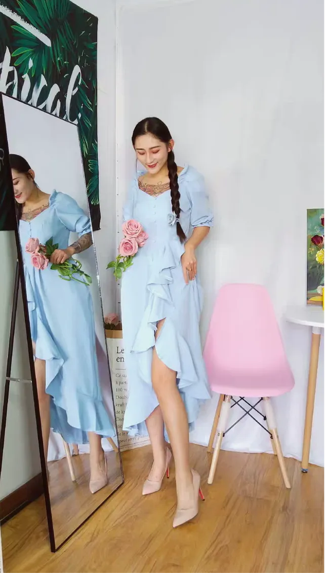 Chic fashion prom bridesmaids semi formal party homecoming dress 2021