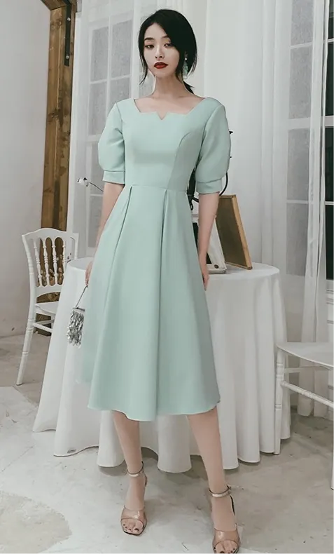 Chic fashion prom bridesmaids semi formal party homecoming dress 2021