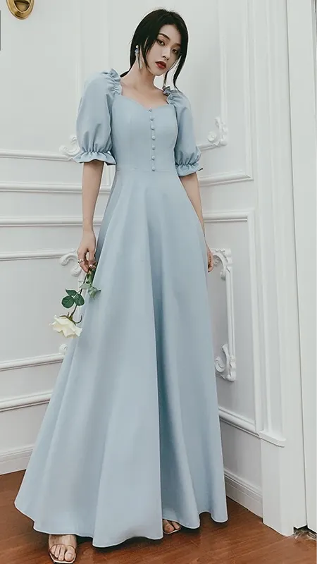 Chic fashion prom bridesmaids semi formal party homecoming dress 2021