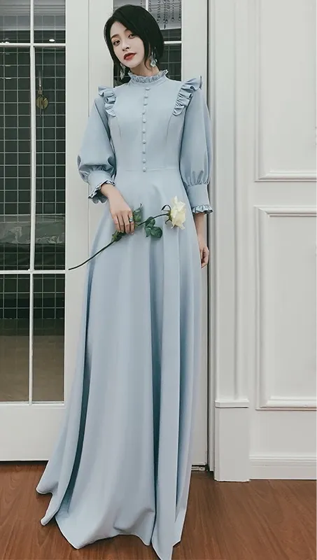 Chic fashion prom bridesmaids semi formal party homecoming dress 2021