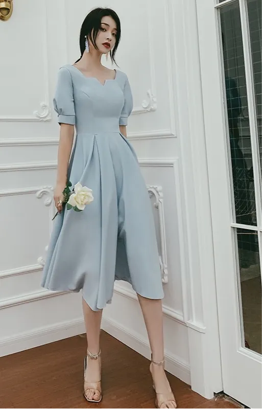 Chic fashion prom bridesmaids semi formal party homecoming dress 2021