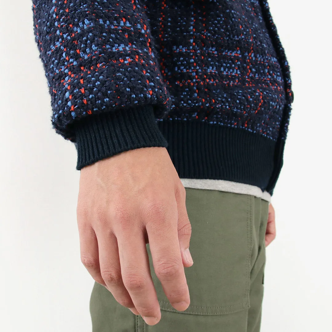 COOHEM / Check Tweed Cardigan