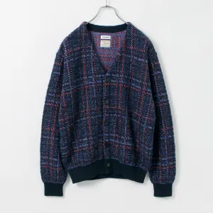 COOHEM / Check Tweed Cardigan