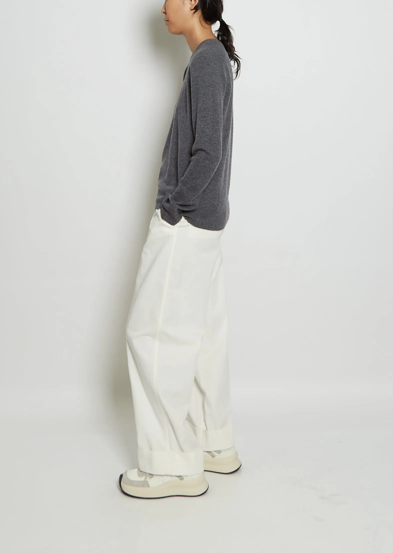 Diana Cashmere Sweater — Graphite