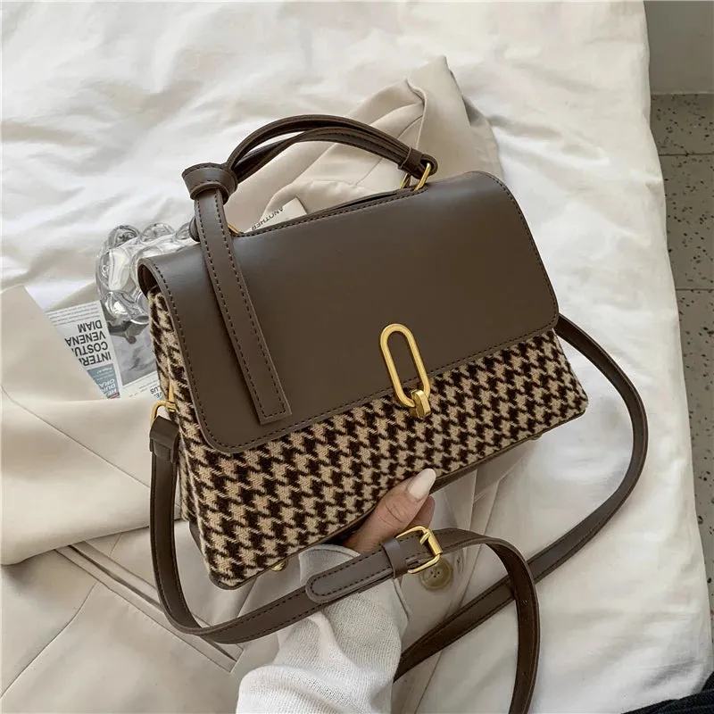 Dushi 2 Layers Small Crossbody Bags With Short Handle For Women 2023 Trend Designer Shoulder Bag PU Leather Ladies Handbags