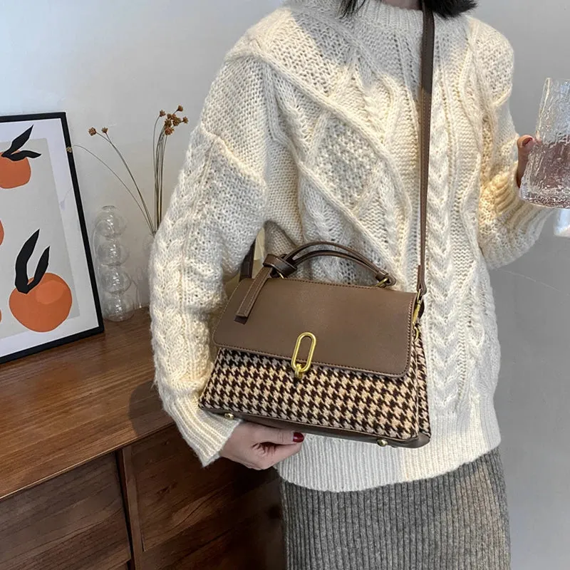 Dushi 2 Layers Small Crossbody Bags With Short Handle For Women 2023 Trend Designer Shoulder Bag PU Leather Ladies Handbags
