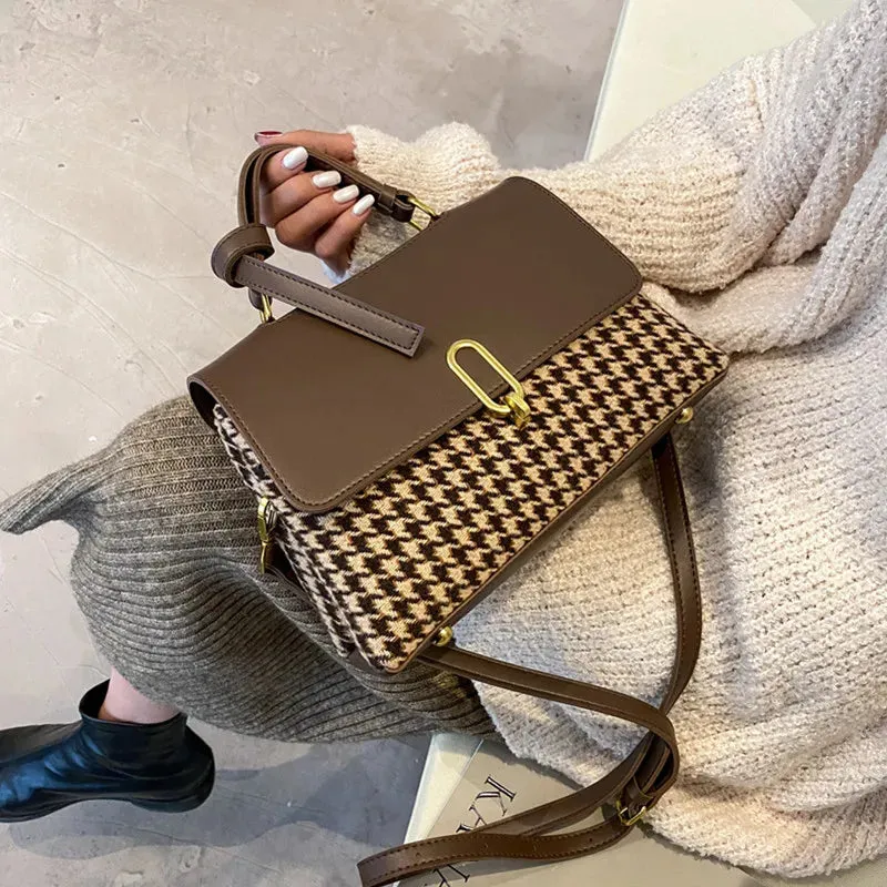 Dushi 2 Layers Small Crossbody Bags With Short Handle For Women 2023 Trend Designer Shoulder Bag PU Leather Ladies Handbags