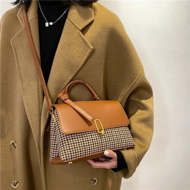 Dushi 2 Layers Small Crossbody Bags With Short Handle For Women 2023 Trend Designer Shoulder Bag PU Leather Ladies Handbags