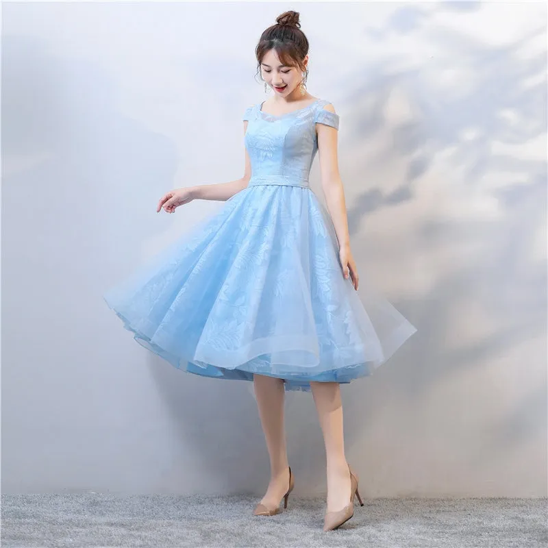 Elegant white semi formal 8th grade graduation college party prom dresses 2021#115543