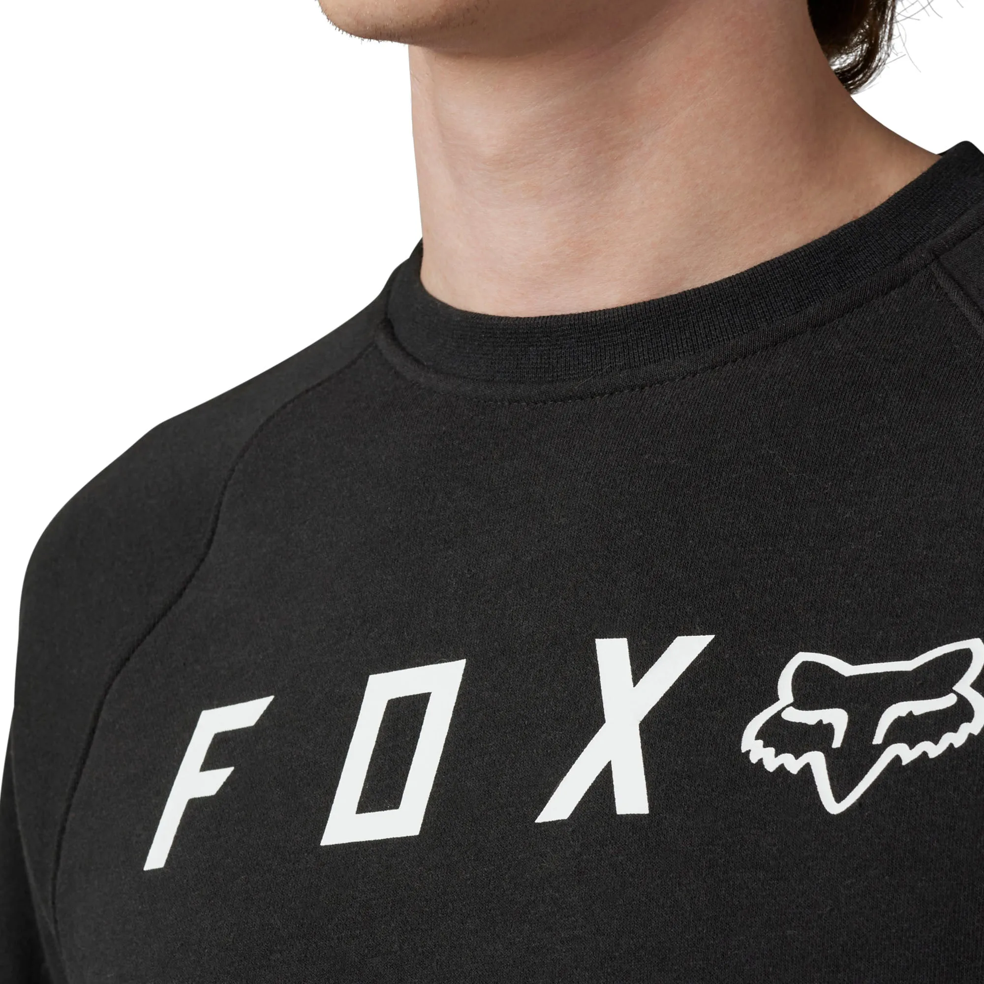 Fox Racing  Mens Absolute Crew Sweatshirt Pullover Comfort Soft Midweight Black