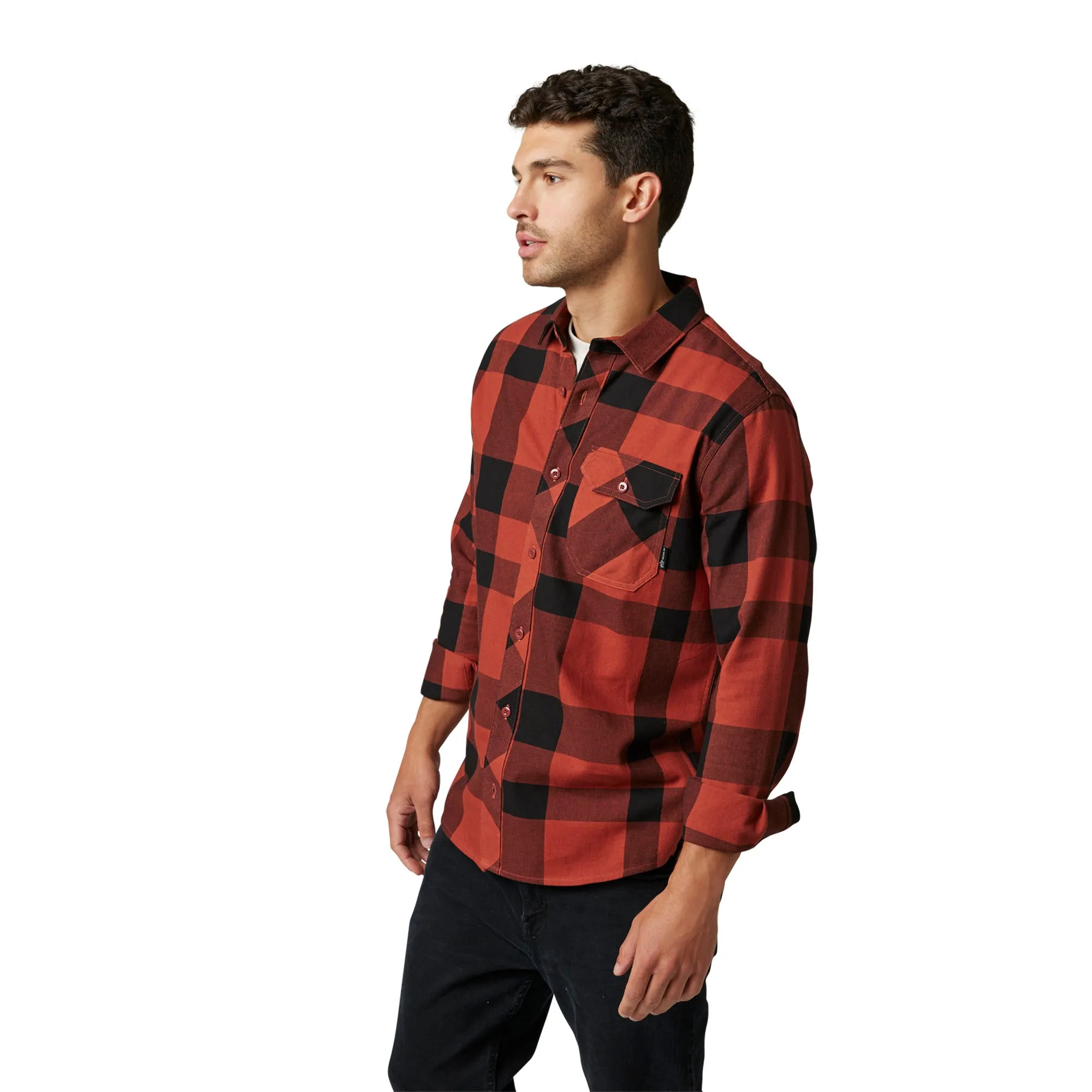 Fox Racing Voyd 2.0 Flannel Button-Up Copper Brown